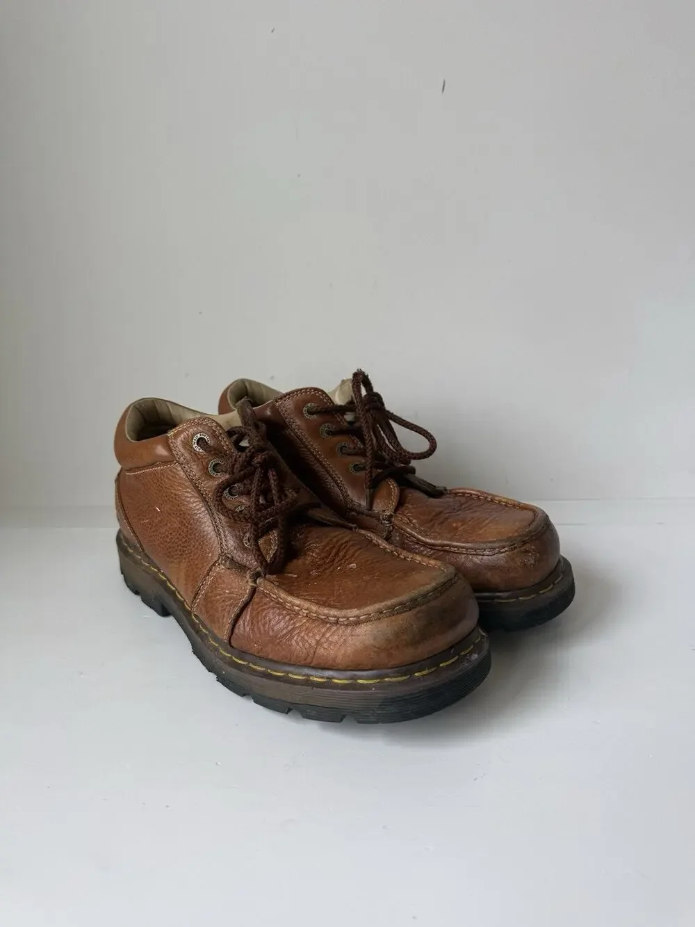 Dr Martens VTG Chuck Brown Leather Y2K Boots Mens US 13M